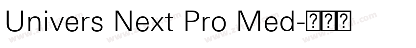 Univers Next Pro Med字体转换